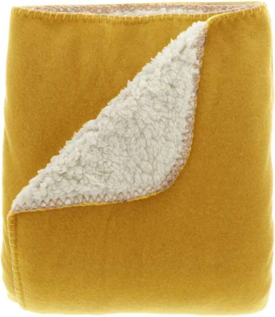 Unique Living | Plaid Bjorn 150x200cm Mellow Yellow 1 Unique Living | Plaid Bjorn 150x200cm Mellow Yellow