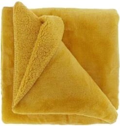 Unique Living | Plaid Torvah 150x200cm Bamboo Yellow