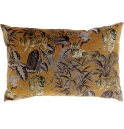 Unique Living Sierkussen - Flit Yellow - Geel - 60 Cm X 40 Cm