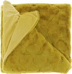 Unique Living | Plaid Quincy 150x200cm Bamboo Yellow