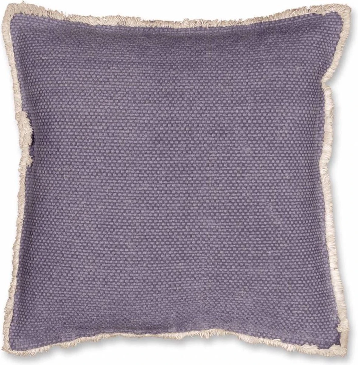 Sierkussen “REVI” Paars Gevuld, Met Wasbare Hoes Met Rits "Unique Living By Lemetex" 45x45 Cm. Achterkant Met Jeans Structuur. 1 Sierkussen “REVI” Paars Gevuld, Met Wasbare Hoes Met Rits "Unique Living By Lemetex" 45x45 Cm. Achterkant Met Jeans Structuur.