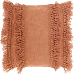 Unique Living Sierkussen - Boho Franjes Perzik