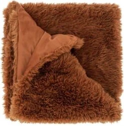 Unique Living | Plaid Olaf 150x200cm Leather Brown