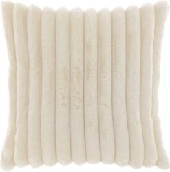Unique Living - Sierkussen Peppe Wit - Polyester Wit - 0x45x45cm (hxbxd)