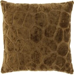 Unique Living Sierkussen Elina - Viscose - Bruin - 45 X 45 Cm (BxH)