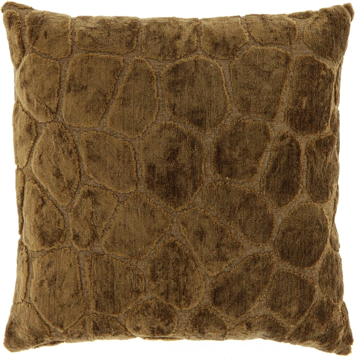 Unique Living Sierkussen Elina - Viscose - Bruin - 45 X 45 Cm (BxH) 1 Unique Living Sierkussen Elina - Viscose - Bruin - 45 X 45 Cm (BxH)