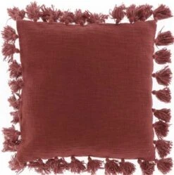 Unique Living | Kussen Ivy 45x45cm Redwood | Kussen Woonkamer Of Slaapkamer