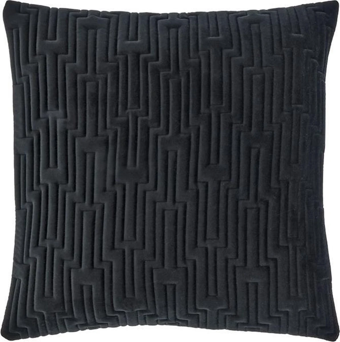 Unique Living - Kussen Jaimy 45x45cm Black 1 Unique Living - Kussen Jaimy 45x45cm Black