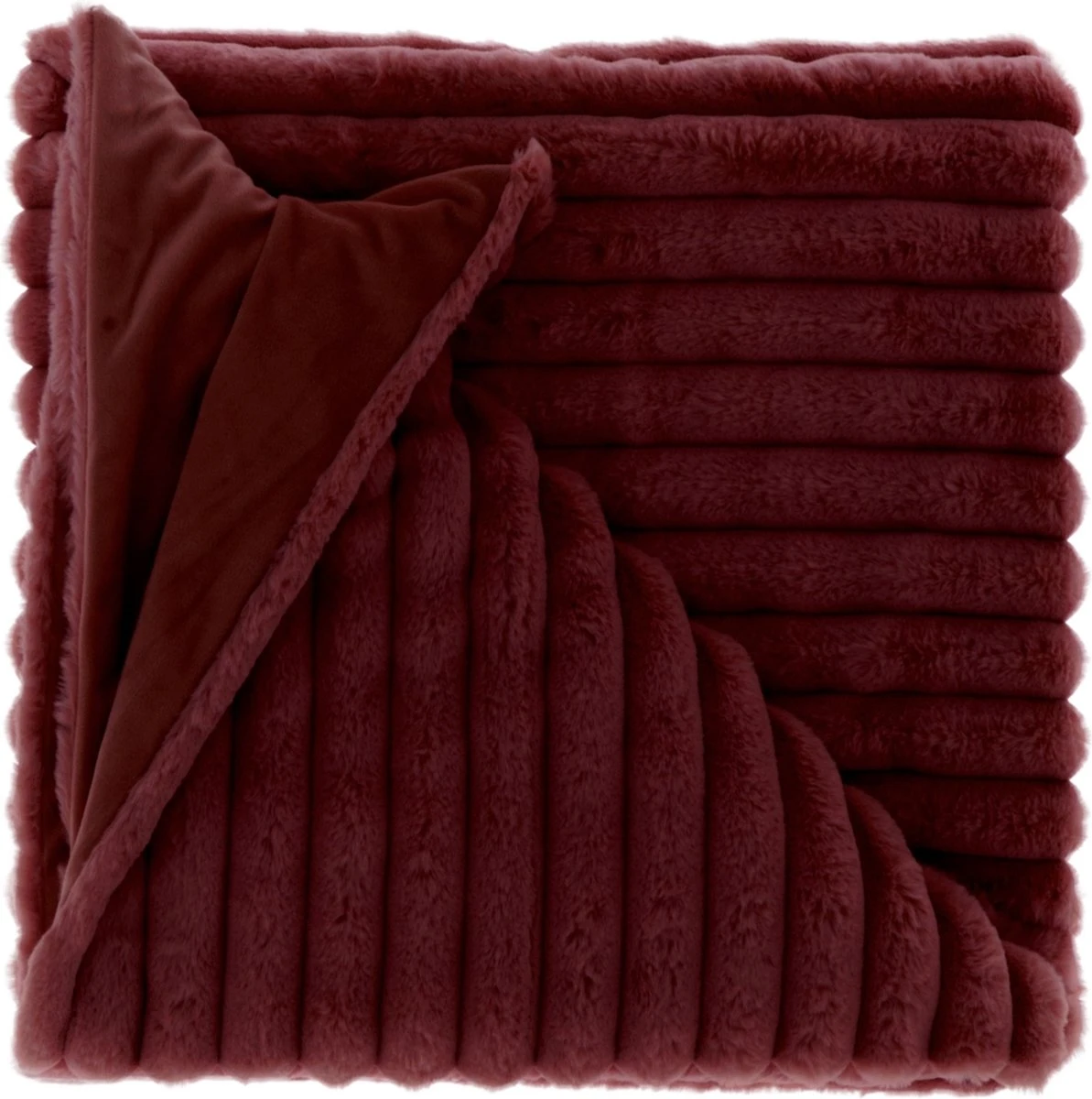 Unique Living - Plaid Peppe Rood - Polyester Zwart - 0x150x200cm (hxbxd) 1 Unique Living - Plaid Peppe Rood - Polyester Zwart - 0x150x200cm (hxbxd)