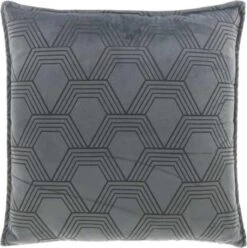 Unique Living Sierkussen - Arvid Dark Grey - Grijs - 45 Cm X 45 Cm