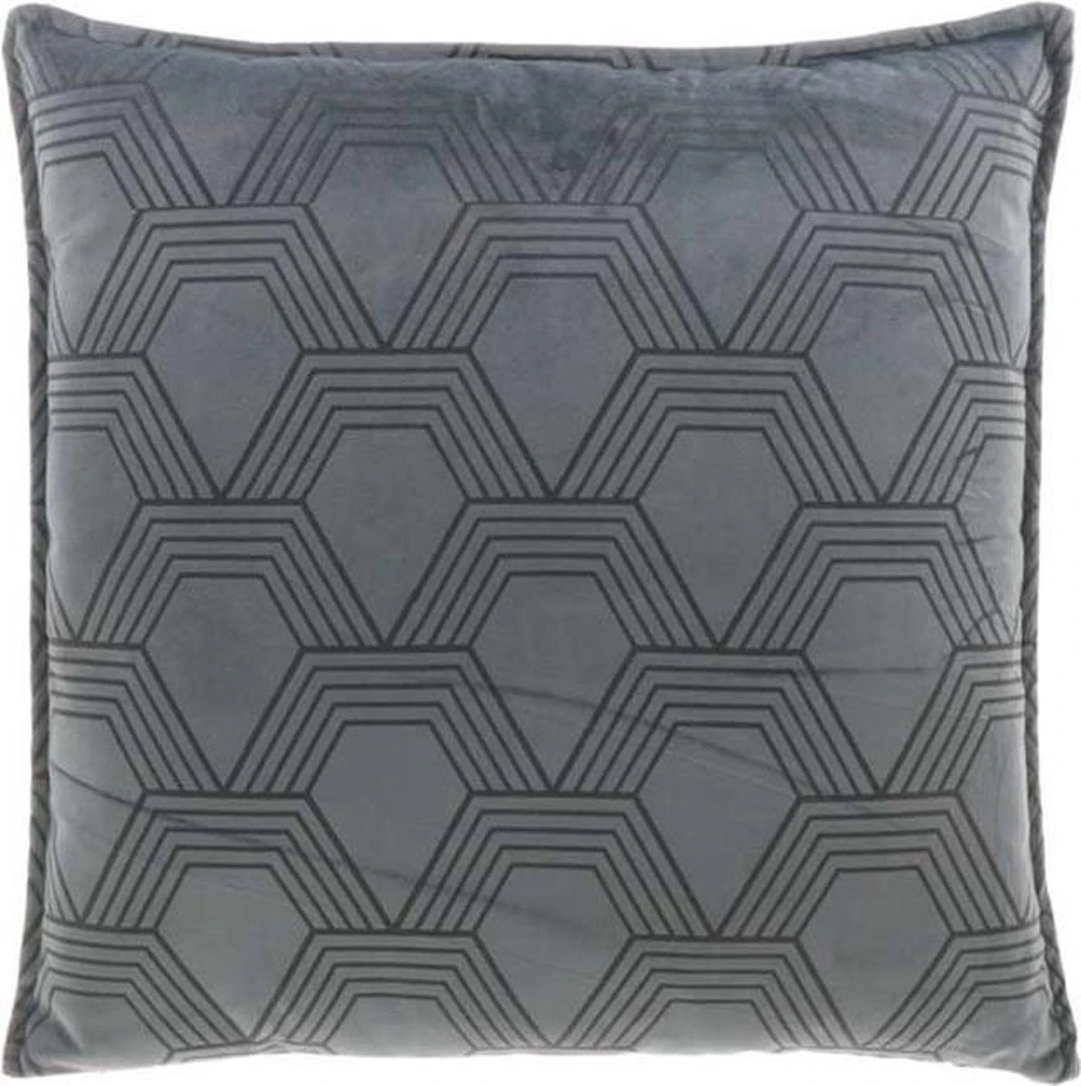 Unique Living Sierkussen - Arvid Dark Grey - Grijs - 45 Cm X 45 Cm 1 Unique Living Sierkussen - Arvid Dark Grey - Grijs - 45 Cm X 45 Cm