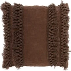 Unique Living Sierkussen - Saba Coconut - Bruin - 45 Cm X 45 Cm