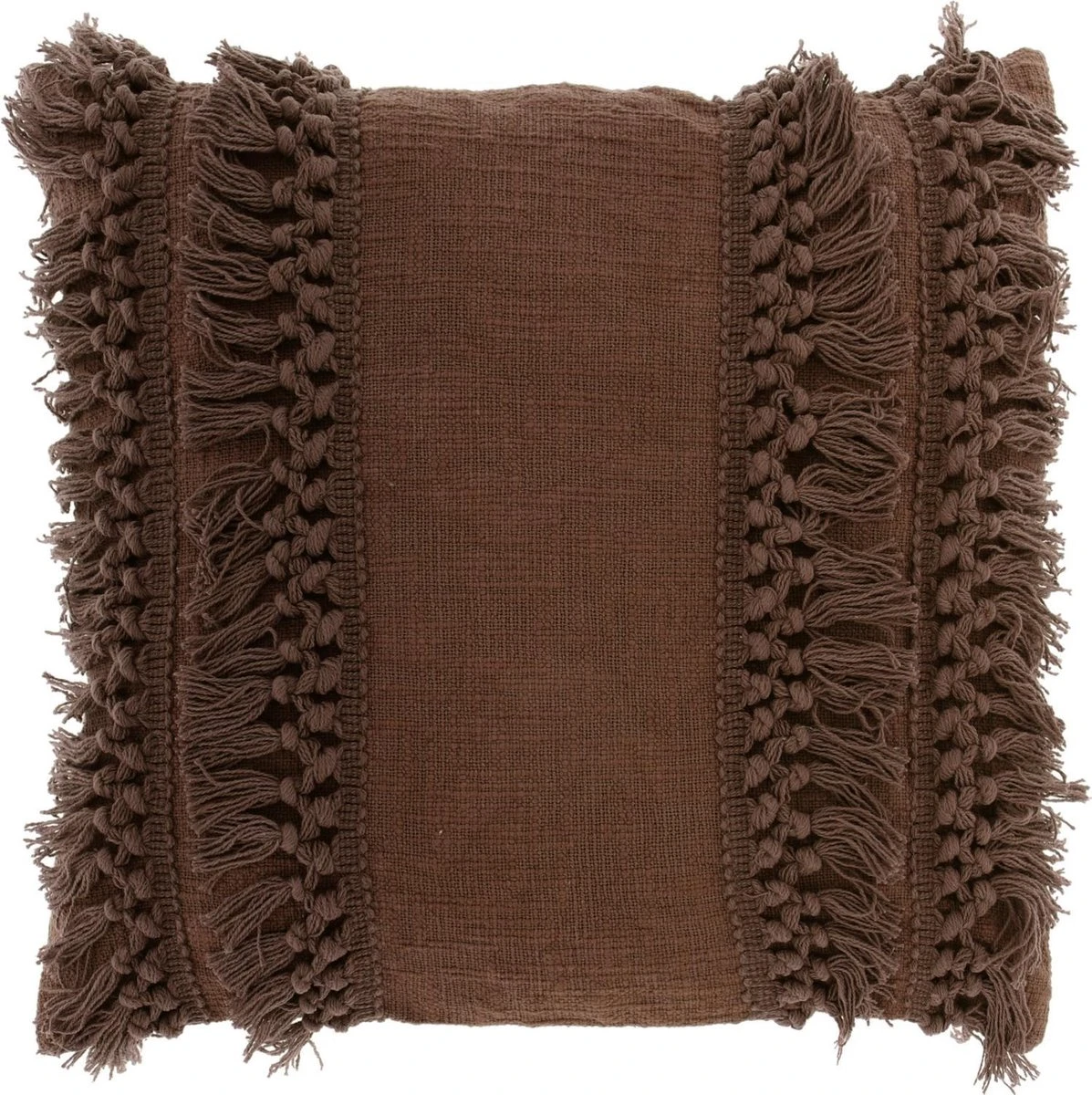 Unique Living Sierkussen - Saba Coconut - Bruin - 45 Cm X 45 Cm 1 Unique Living Sierkussen - Saba Coconut - Bruin - 45 Cm X 45 Cm