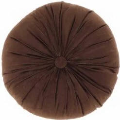 Unique Living | Kussen Tatum 40cm Ø Bison Brown | Kussen Woonkamer Of Slaapkamer