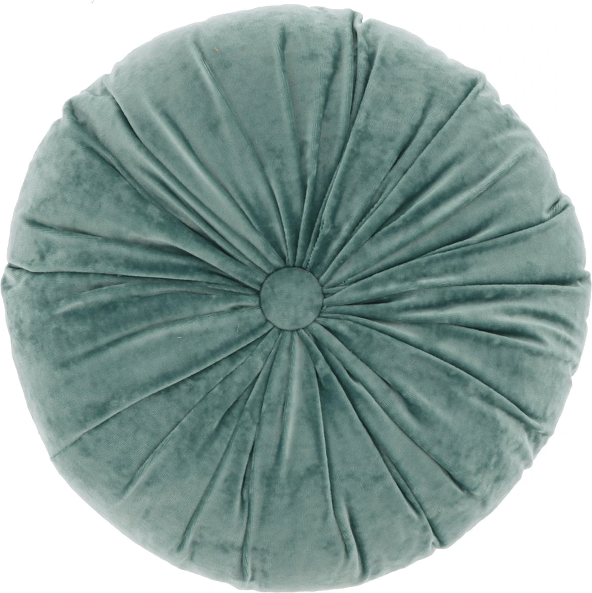 Unique Living - Kussen Tatum 40cm Ø Mineral Blue 2 Unique Living - Kussen Tatum 40cm Ø Mineral Blue - Afbeelding 2