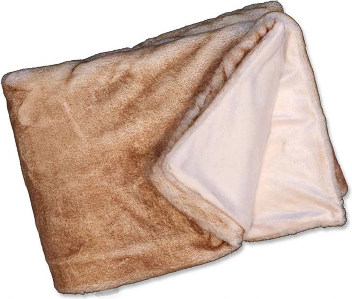 Unique Living Surrey Bont Plaid Fake Fur - 150x200 Cm - Beige 1 Unique Living Surrey Bont Plaid Fake Fur - 150x200 Cm - Beige