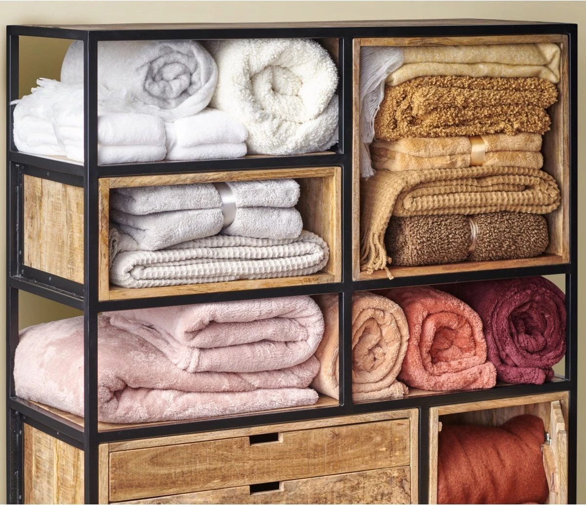 Unique Living Plaid - Justin - Roze - Polyester 4 Unique Living Plaid - Justin - Roze - Polyester - Afbeelding 4