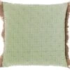 Unique Living | Kussen Fero 45x45cm Tea Green | Kussen Woonkamer Of Slaapkamer