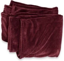 Unique Living Enzo - Fleece Polyester - Plaid - 130x180 Cm - Pomegranate