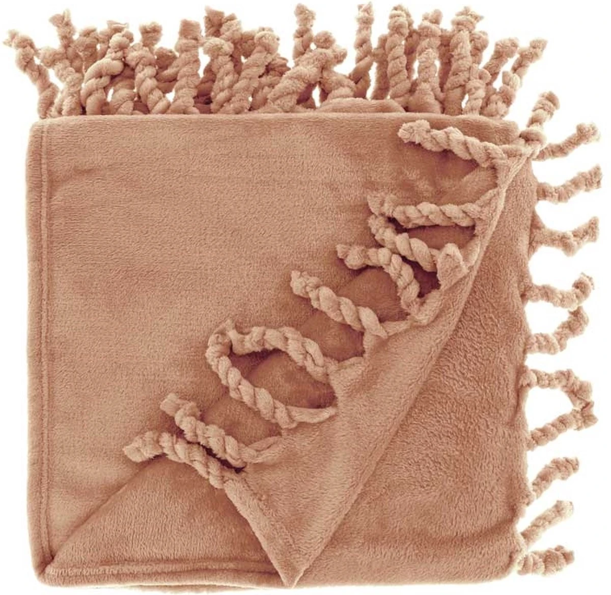 Unique Living - Plaid Lieke 130x160cm Camel 1 Unique Living - Plaid Lieke 130x160cm Camel