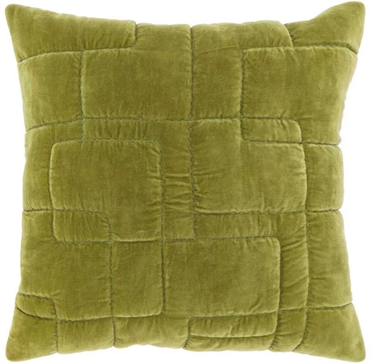Unique Living - Kussen Nika 45x45cm Moss Green 1 Unique Living - Kussen Nika 45x45cm Moss Green