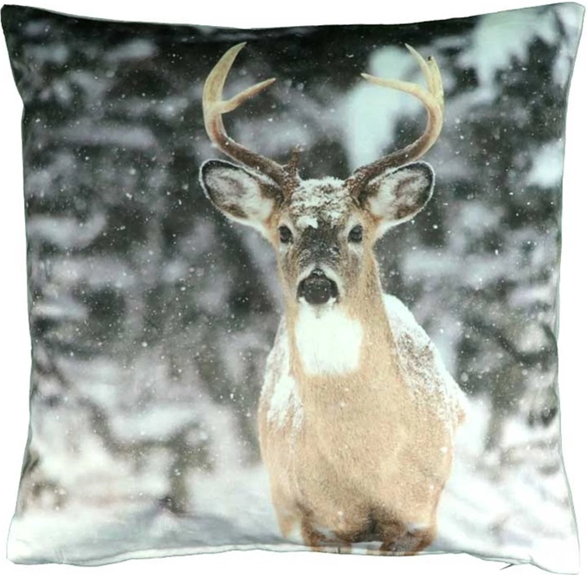 Unique Living Winter Sierkussen Dier Hert - Dessin 9 - 45x45cm 1 Unique Living Winter Sierkussen Dier Hert - Dessin 9 - 45x45cm