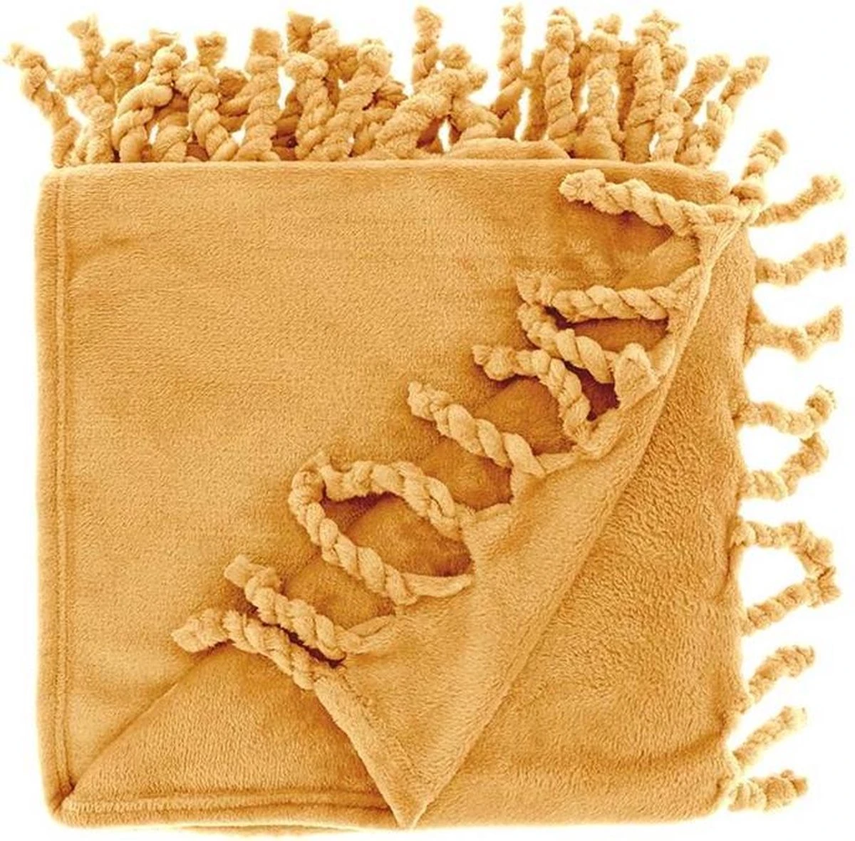 Unique Living | Plaid Lieke 130x160cm Mango 1 Unique Living | Plaid Lieke 130x160cm Mango