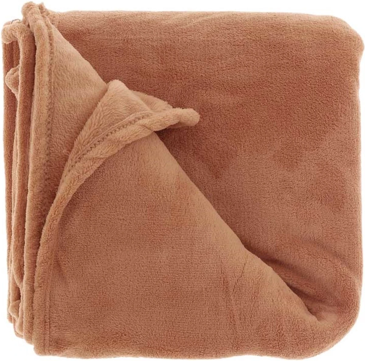 Unique Living - Plaid Claudi 130x160cm Camel 1 Unique Living - Plaid Claudi 130x160cm Camel