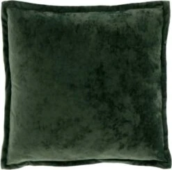 Unique Living | Kussen Tatum 45x45cm Dark Green | Kussen Woonkamer Of Slaapkamer