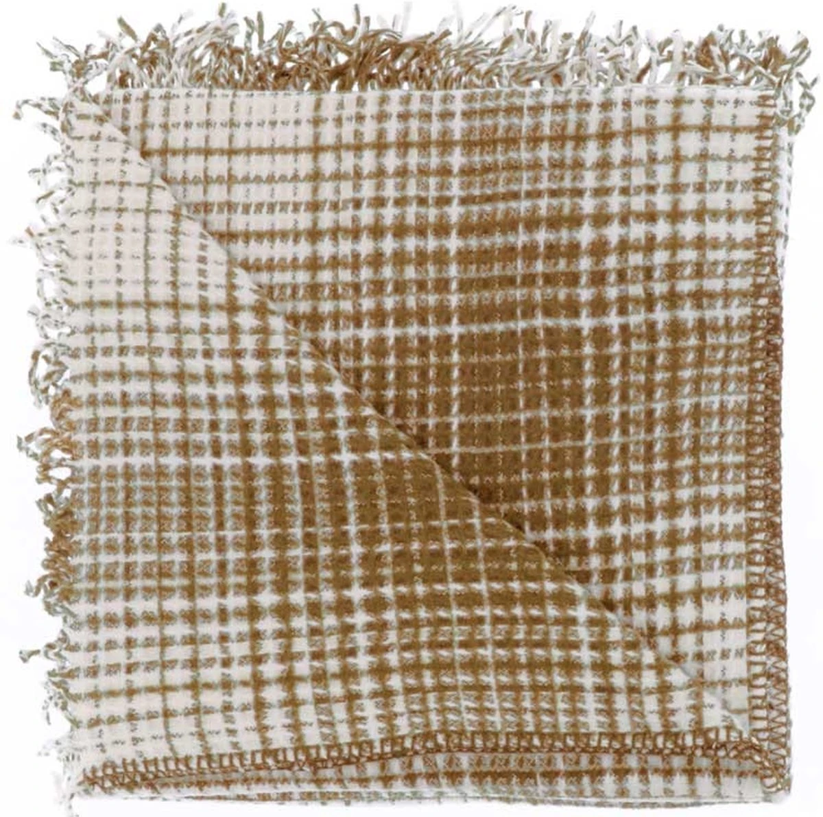 Unique Living - Plaid Allon 130x180cm Camel 1 Unique Living - Plaid Allon 130x180cm Camel