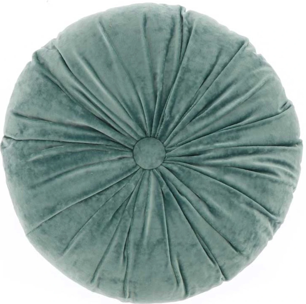 Unique Living - Kussen Tatum 40cm Ø Mineral Blue 1 Unique Living - Kussen Tatum 40cm Ø Mineral Blue