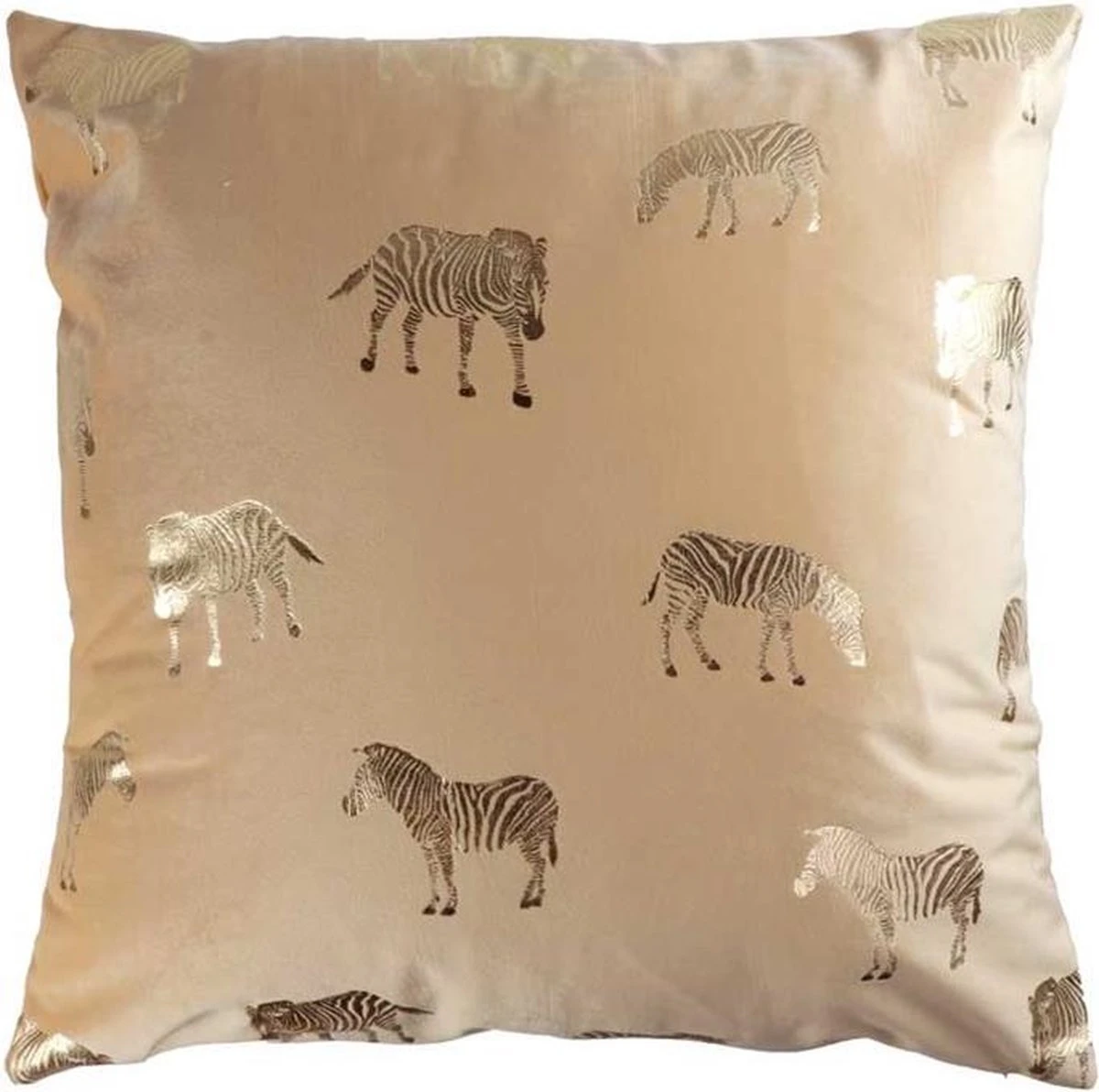 Unique Living Zebra Sierkussen - Zebra - Honey - 45x45cm 1 Unique Living Zebra Sierkussen - Zebra - Honey - 45x45cm