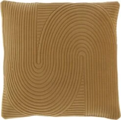 Unique Living Sierkussen Alette - Polyester - Geel - 45 X 45 Cm (BxH)