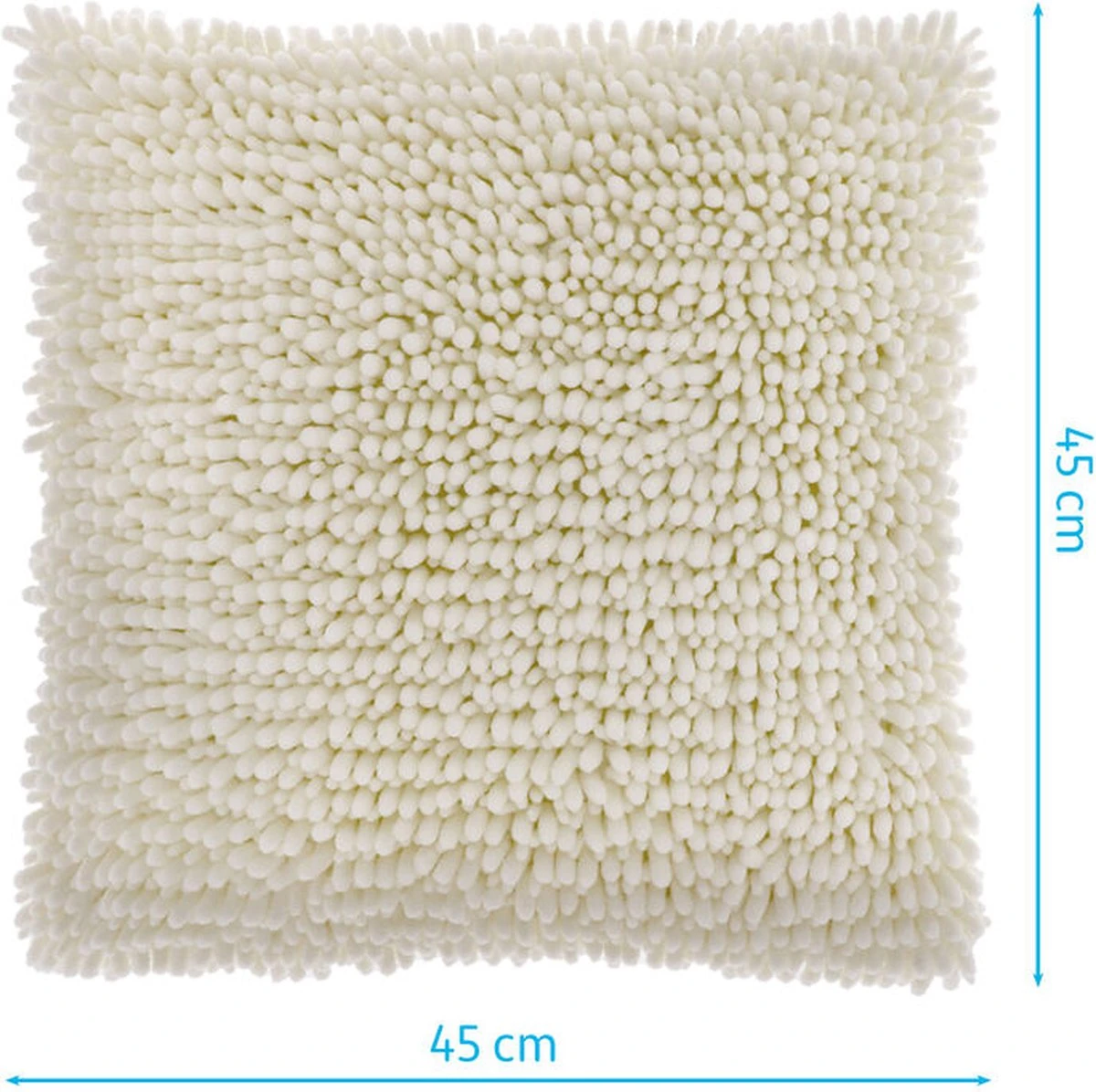 Unique Living - Kussen Bo 45x45cm Ivory 2 Unique Living - Kussen Bo 45x45cm Ivory - Afbeelding 2