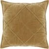 Unique Living Sierkussen Doutzen - Velvet - Geel - 45 X 45 Cm (BxH)