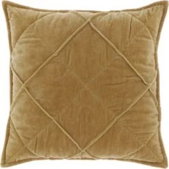 Unique Living Sierkussen Doutzen - Velvet - Geel - 45 X 45 Cm (BxH)