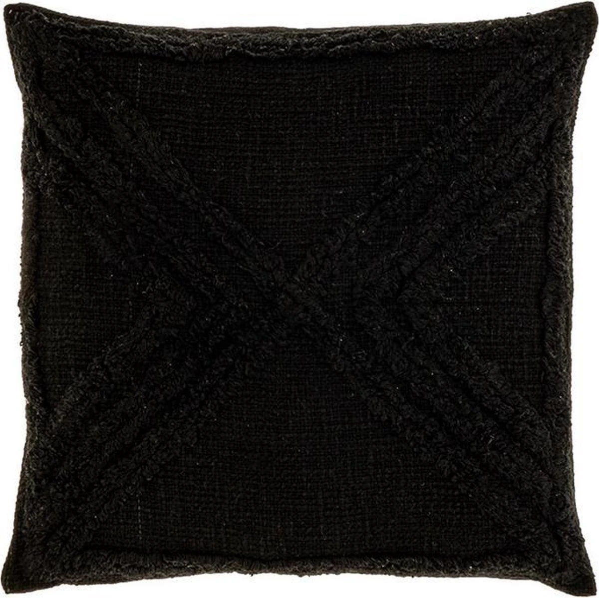 Unique Living - Kussen Calvin 45x45cm Black 1 Unique Living - Kussen Calvin 45x45cm Black