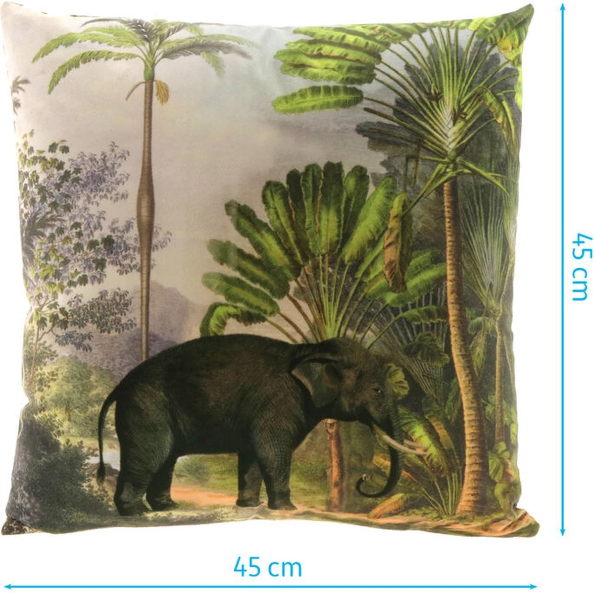 Unique Living | Kussen Exotic Print 45x45cm Dessin 2 | Kussen Woonkamer Of Slaapkamer 2 Unique Living | Kussen Exotic Print 45x45cm Dessin 2 | Kussen Woonkamer Of Slaapkamer - Afbeelding 2