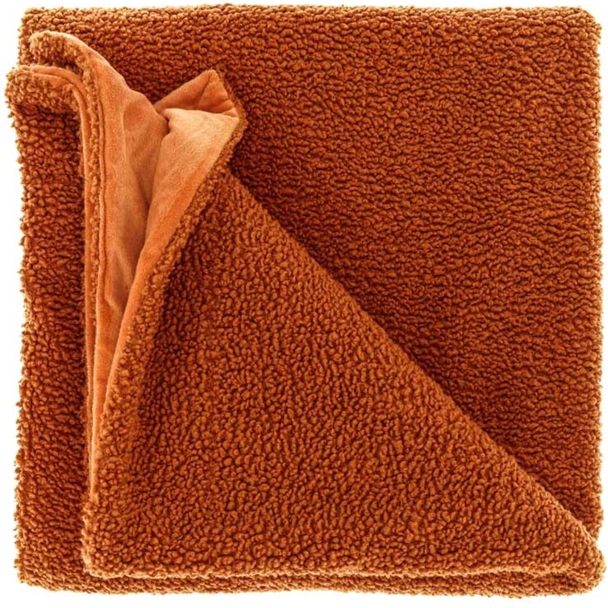 Unique Living - Plaid Romie 150x200cm Terra 1 Unique Living - Plaid Romie 150x200cm Terra