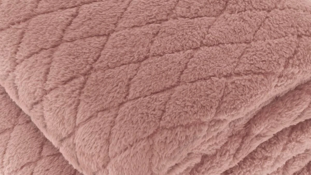 Unique Living Ezra - Fleece - Plaid - XL - 220x240 Cm - Old Pink 1 Unique Living Ezra - Fleece - Plaid - XL - 220x240 Cm - Old Pink