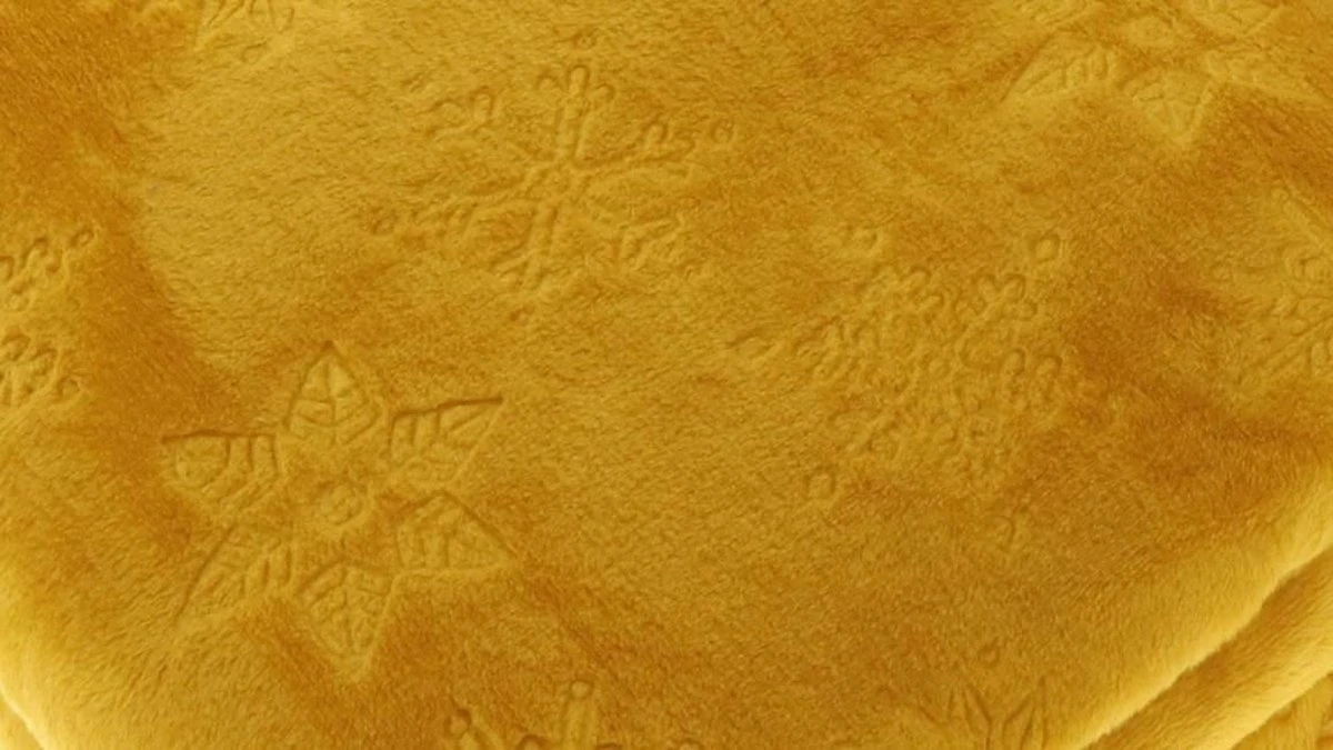 Unique Living | Plaid Faith 150x200cm Mellow Yellow 2 Unique Living | Plaid Faith 150x200cm Mellow Yellow - Afbeelding 2