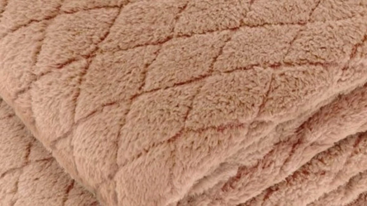 Unique Living Ezra - Fleece - Plaid - 150x200 Cm - Sandstone 2 Unique Living Ezra - Fleece - Plaid - 150x200 Cm - Sandstone - Afbeelding 2