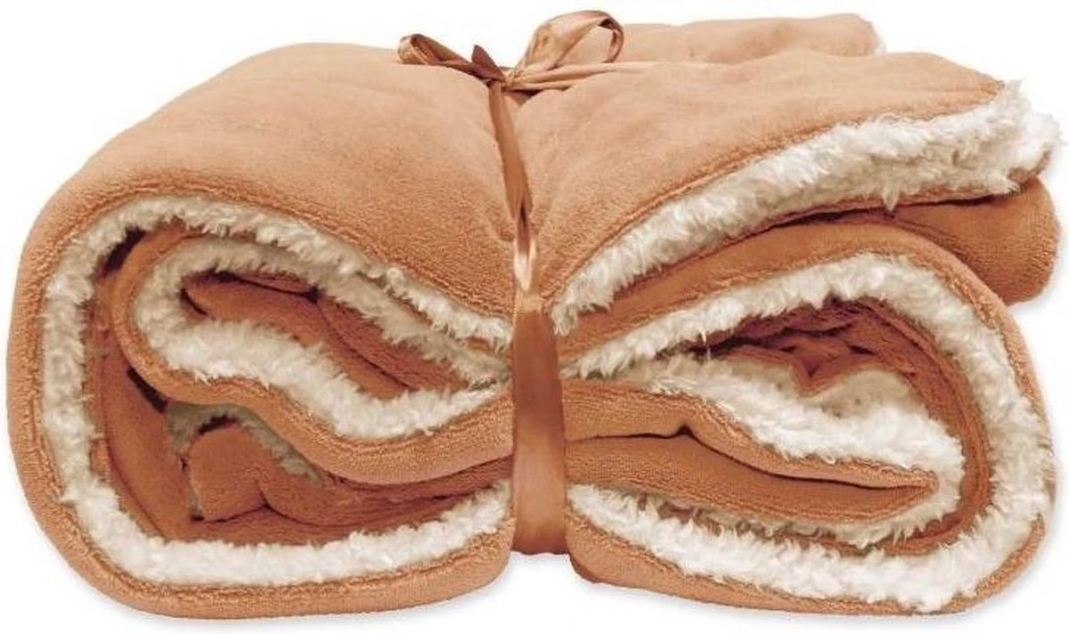 Unique Living Plaid Lars - 150x200 Cm - Sandstone 1 Unique Living Plaid Lars - 150x200 Cm - Sandstone