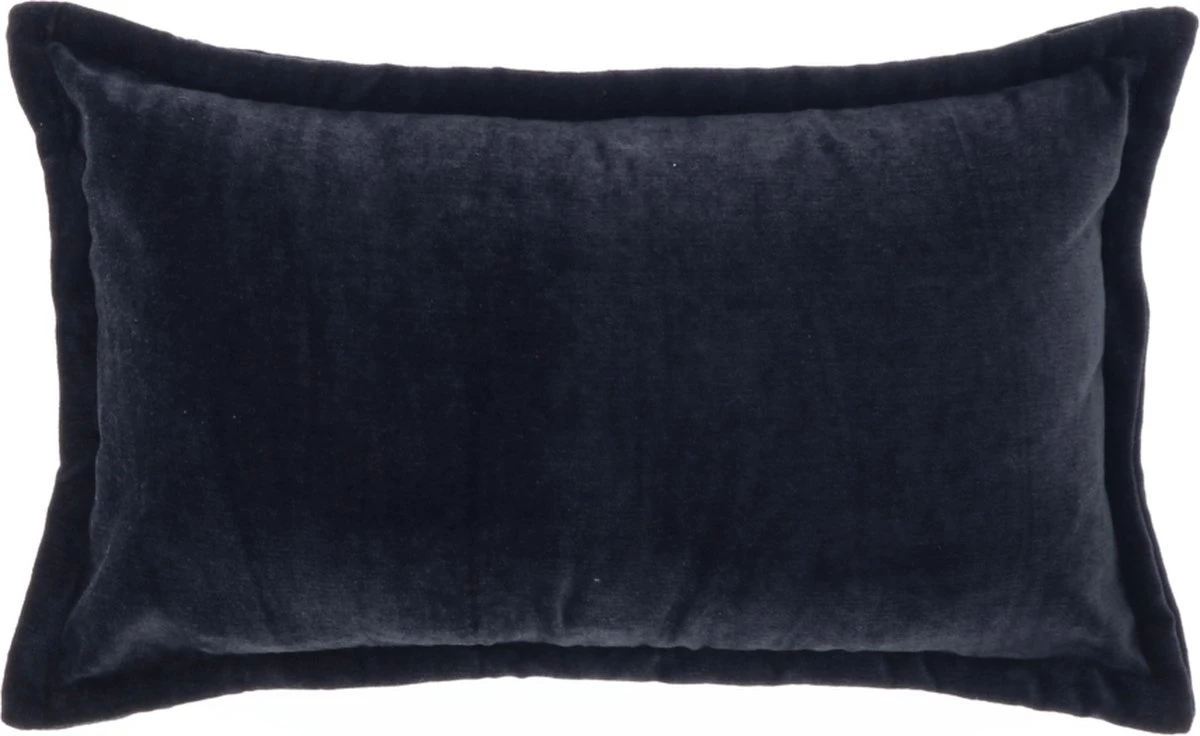 Unique Living Sierkussen Viola - Velvet - Zwart - 50 X 30 Cm (BxH) 1 Unique Living Sierkussen Viola - Velvet - Zwart - 50 X 30 Cm (BxH)