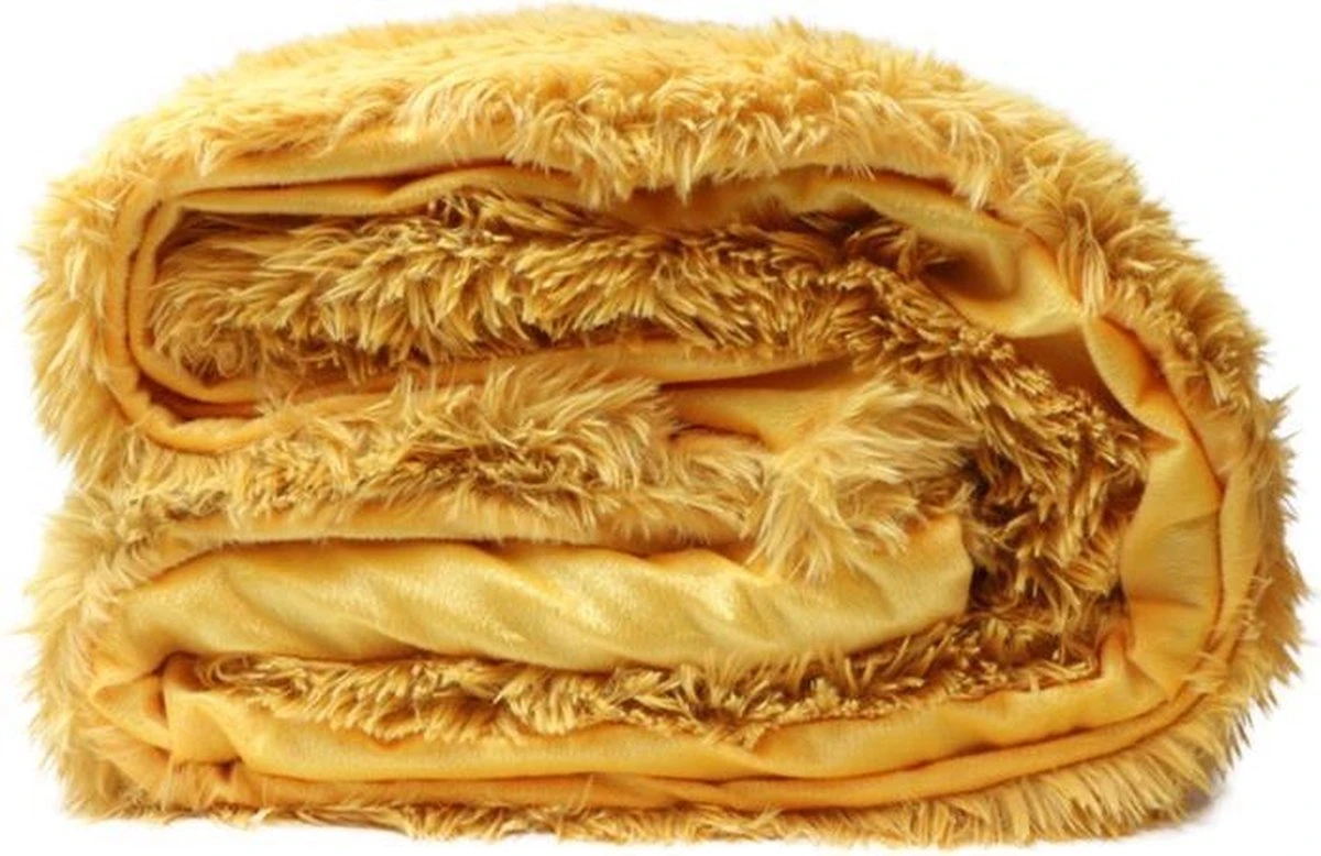 Unique Living | Plaid Olaf 150x200cm Mellow Yellow