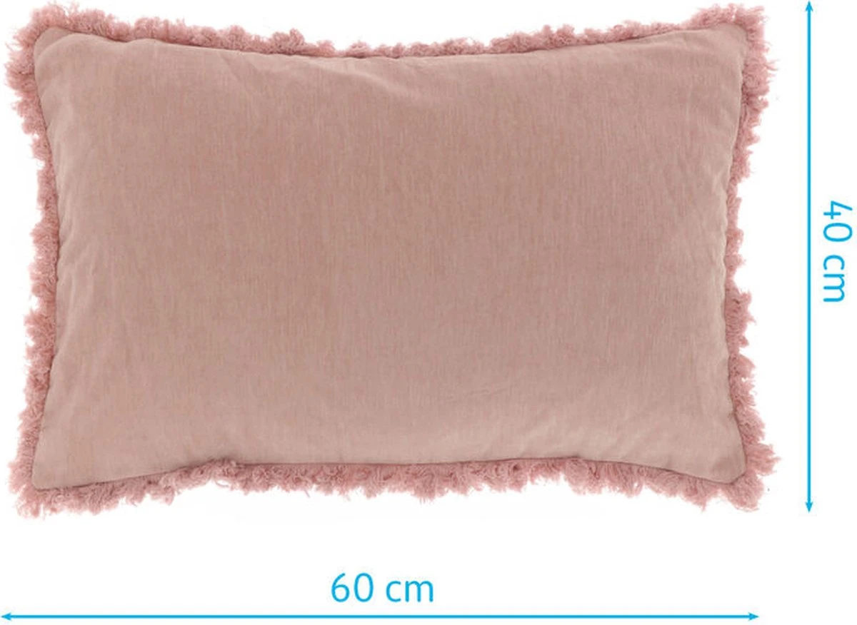 Unique Living - Kussen Mimmie 40x60cm Old Pink 2 Unique Living - Kussen Mimmie 40x60cm Old Pink - Afbeelding 2