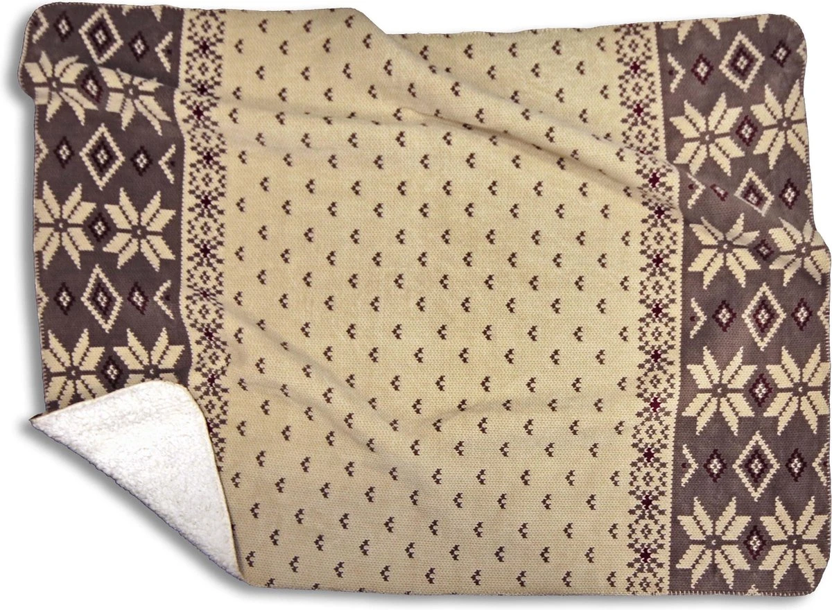 Unique Living Tumba - Fleece - Plaid - 130x160 Cm - Multi Kleur 1 Unique Living Tumba - Fleece - Plaid - 130x160 Cm - Multi Kleur