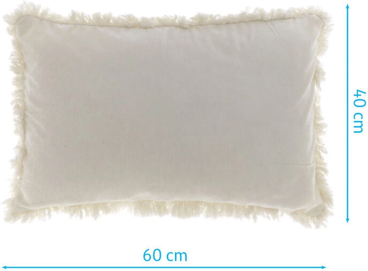 Unique Living - Kussen Mimmie 40x60cm Ivory 2 Unique Living - Kussen Mimmie 40x60cm Ivory - Afbeelding 2