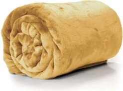 Unique Living - Enzo Plaid 130x180cm Yellow Gold