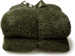 Unique Living - Teddy Plaid 150x200cm Winter Green